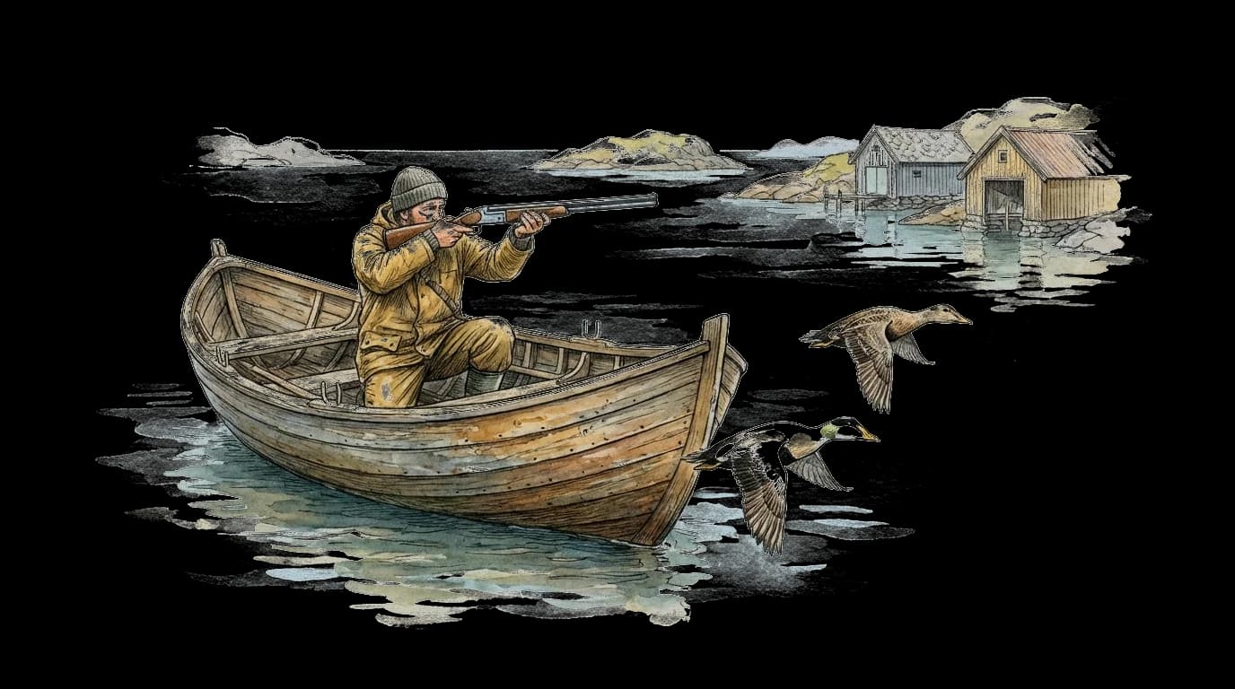 Illustrasjon av Jakt fra båt
